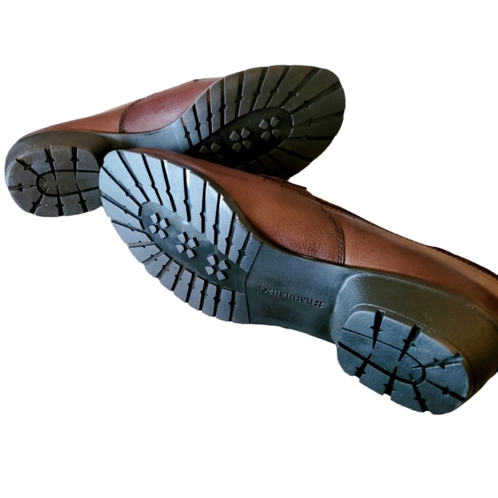Naturalizer Slip On Women's Brown Leather and Suede Loafers Size 8.5 New in Box - Picture 5 of 7